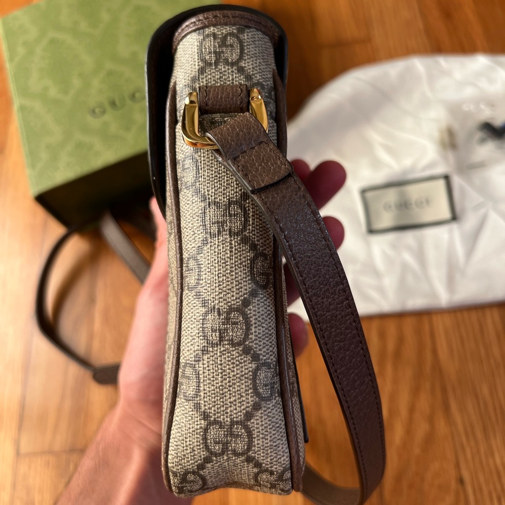 Like New Gucci Ophidia Messenger Bag Phone Pouch Crossbody Bag - Picture 7 of 16